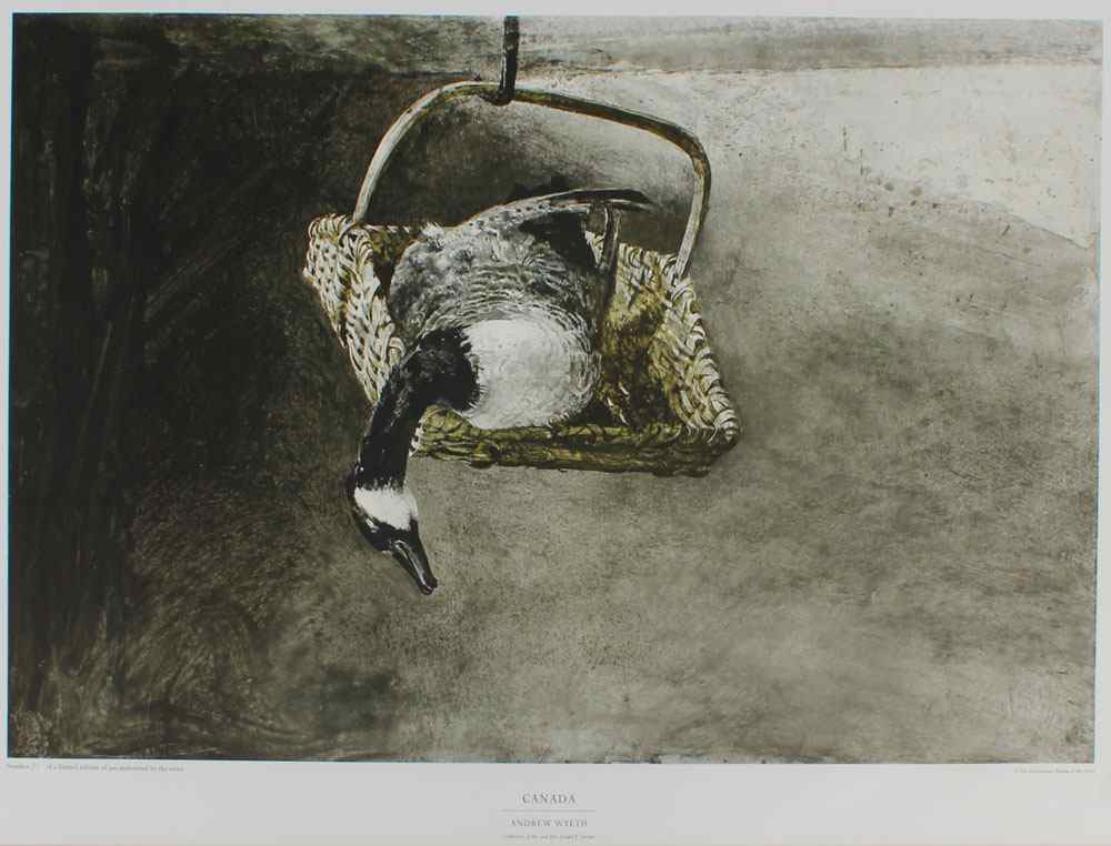 Appraisal: WYETH Andrew American - ''Canada'' Collotype sight size '' x