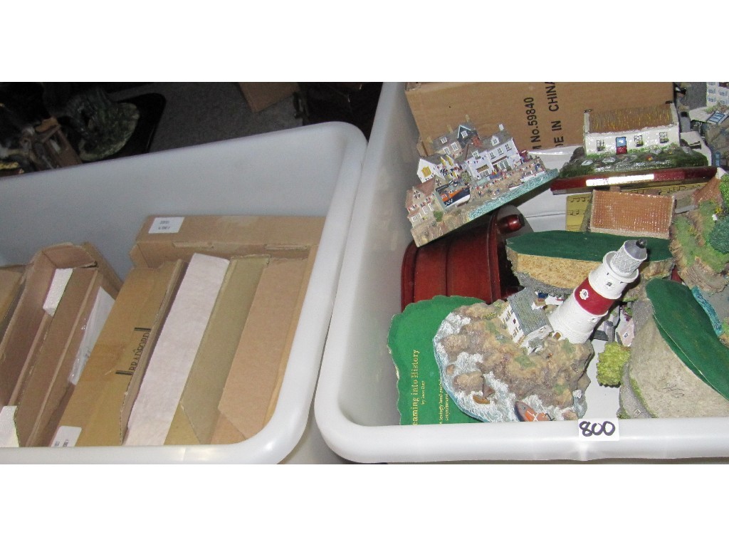 Appraisal: Lot comprising two boxes to include boxed collectors plates Danbury