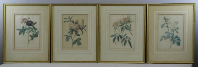 Appraisal: After Pierre-Joseph Redoute Hand ColoredEngravings From Les Roses From a