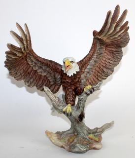 Appraisal: Boehm bald eagle porcelain sculpture Boehm bald eagle porcelain sculpture