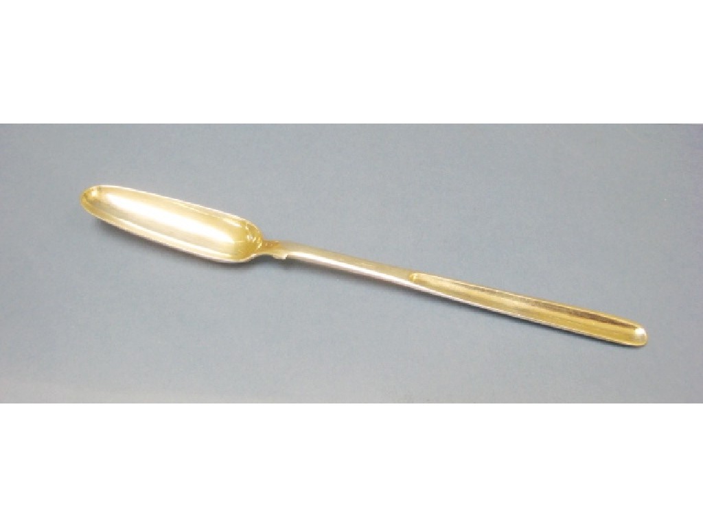 Appraisal: A William IV Marrow Scoop engraved crest London Maker W