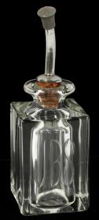 Appraisal: ETCHED GLASS INITIALS J B S COLOGNE BOTTLE ETCHED GLASS