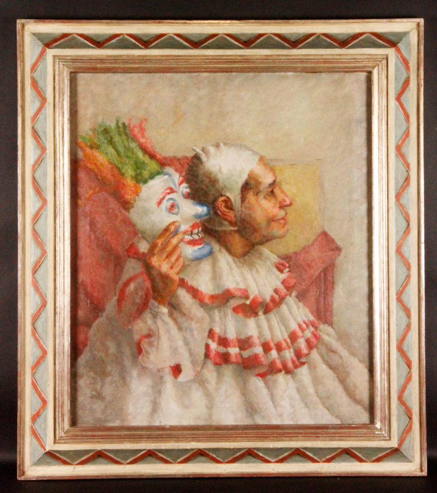 Appraisal: - Mid th C Brachman Clown O C Robert Brachman