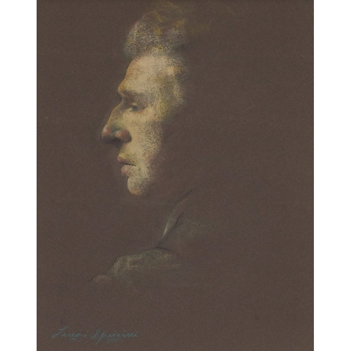 Appraisal: Luigi Spizzirri American b Self Portrait c pastel x signed