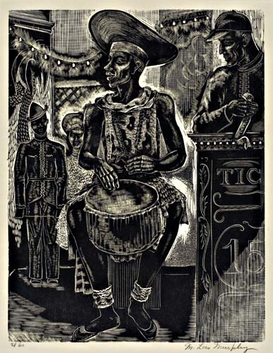 Appraisal: MINNIE LOIS MURPHY Coney Island Wood engraving circa x mm