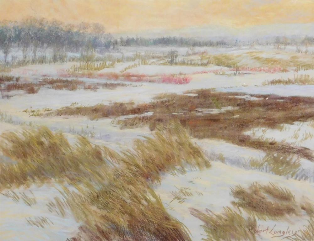 Appraisal: Robert Longley American th st C Windblown pastel on paper