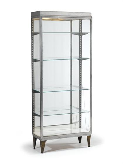 Appraisal: UNKNOWN french circa Vitrine Rectangular glass and aluminum display case