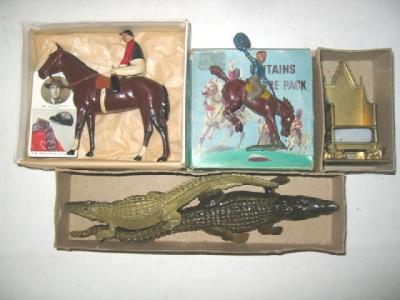 Appraisal: Four Britains items Racing Colours No Coronation Chair No D