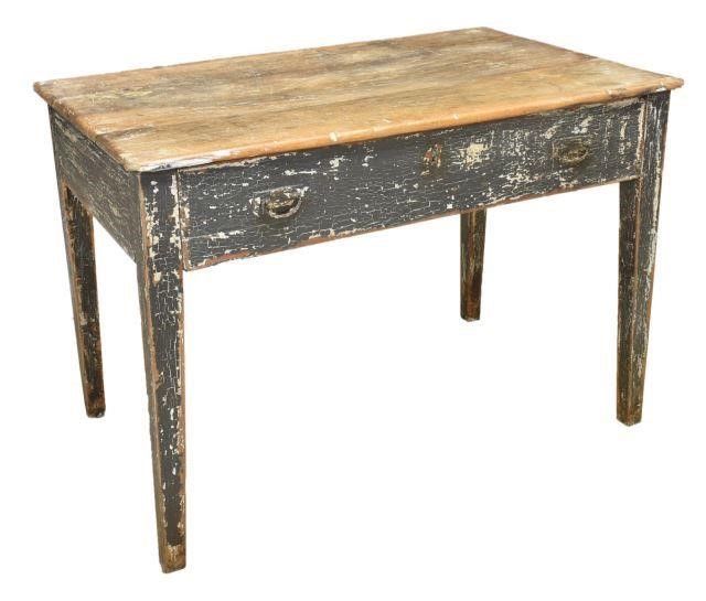 Appraisal: Rustic Spanish work table early to mid th c in