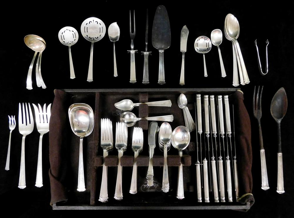 Appraisal: STERLING Jennings Silver Co sterling silver flatware one hundred and