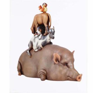 Appraisal: Jeff Koons Am b Stacked photolithograph in colors with full