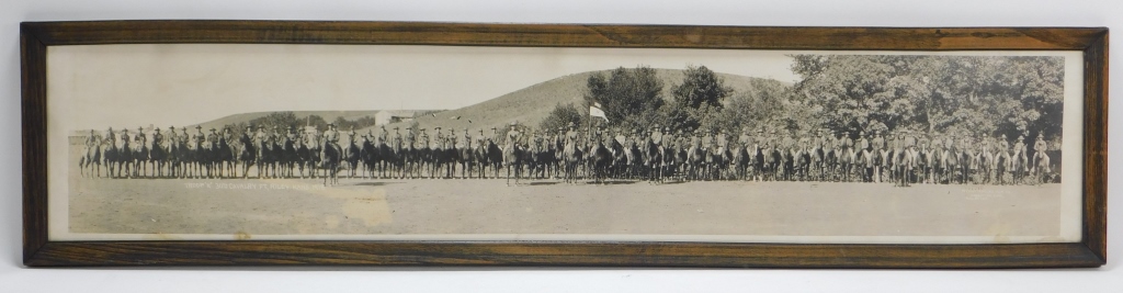 Appraisal: TROOP K TH CAVALRY YARD LONG PHOTOGRAPH United States Depicts