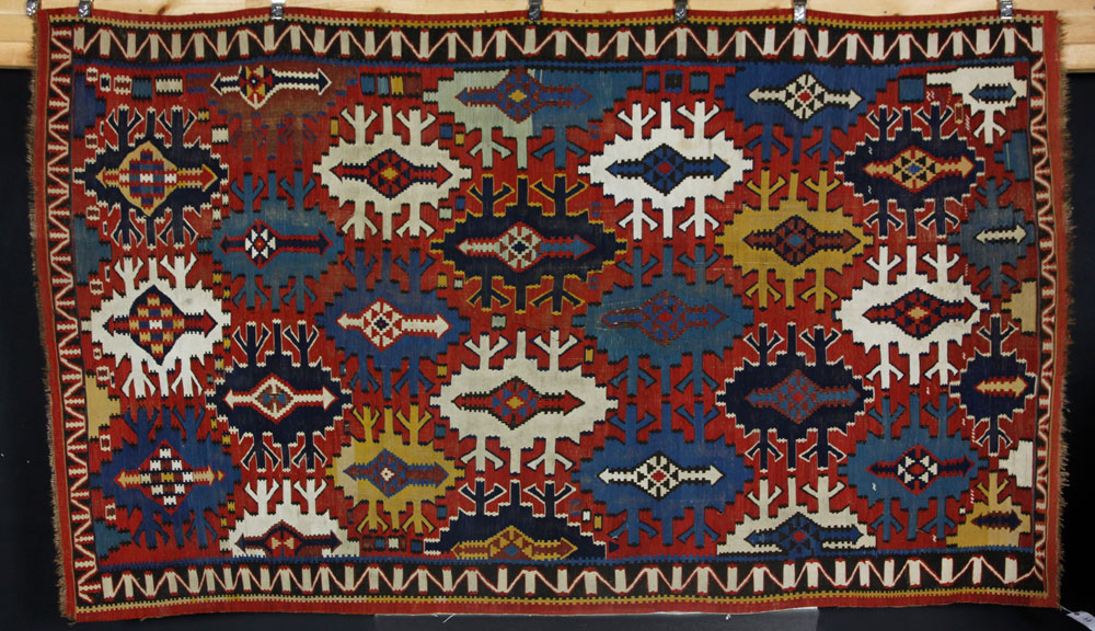 Appraisal: - th C Kilim Kazak Rug th century Caucasian Kilim