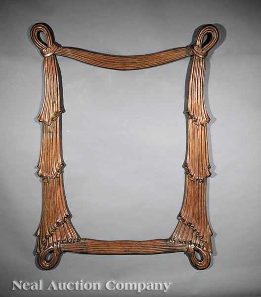 Appraisal: An Interesting Antique Continental Carved Wood Frame in the Art