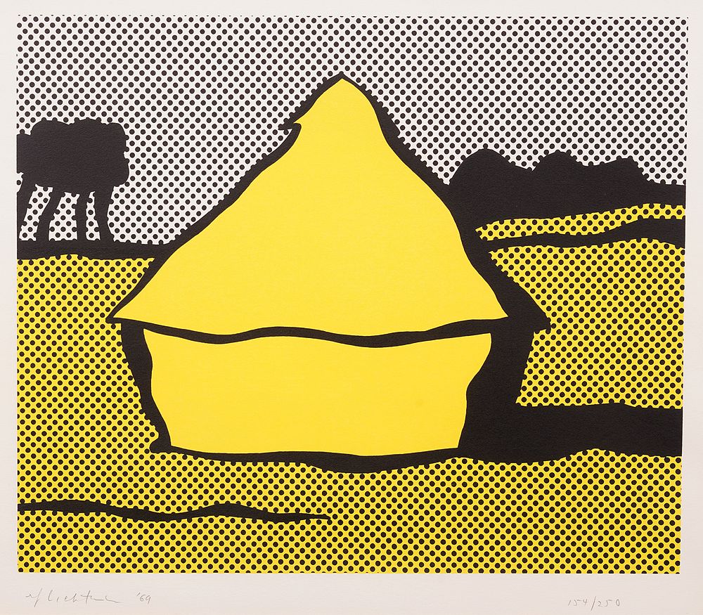 Appraisal: Roy Litchenstein 'Haystack' Screenprint Roy Lichtenstein U S - 'Haystack'