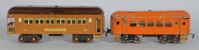 Appraisal: Lot of Lionel Standard Gauge Passenger Cars Description Includes orange