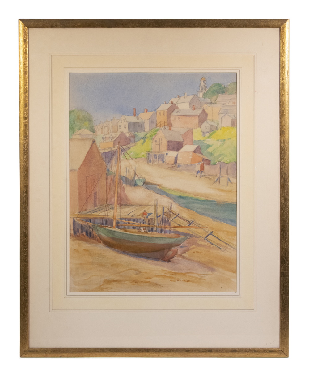 Appraisal: CHARLES FABENS KELLEY IL - Eastport Maine watercolor on paper