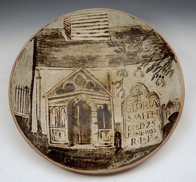 Appraisal: Joanna Constantinidis Britsih - 'Graveyard' bowl stonewareimpressed potter's seal cm