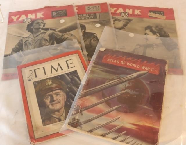 Appraisal: WORLD WAR PAPER LOT ALL WWII WITH ONE RELATEDTO WWI