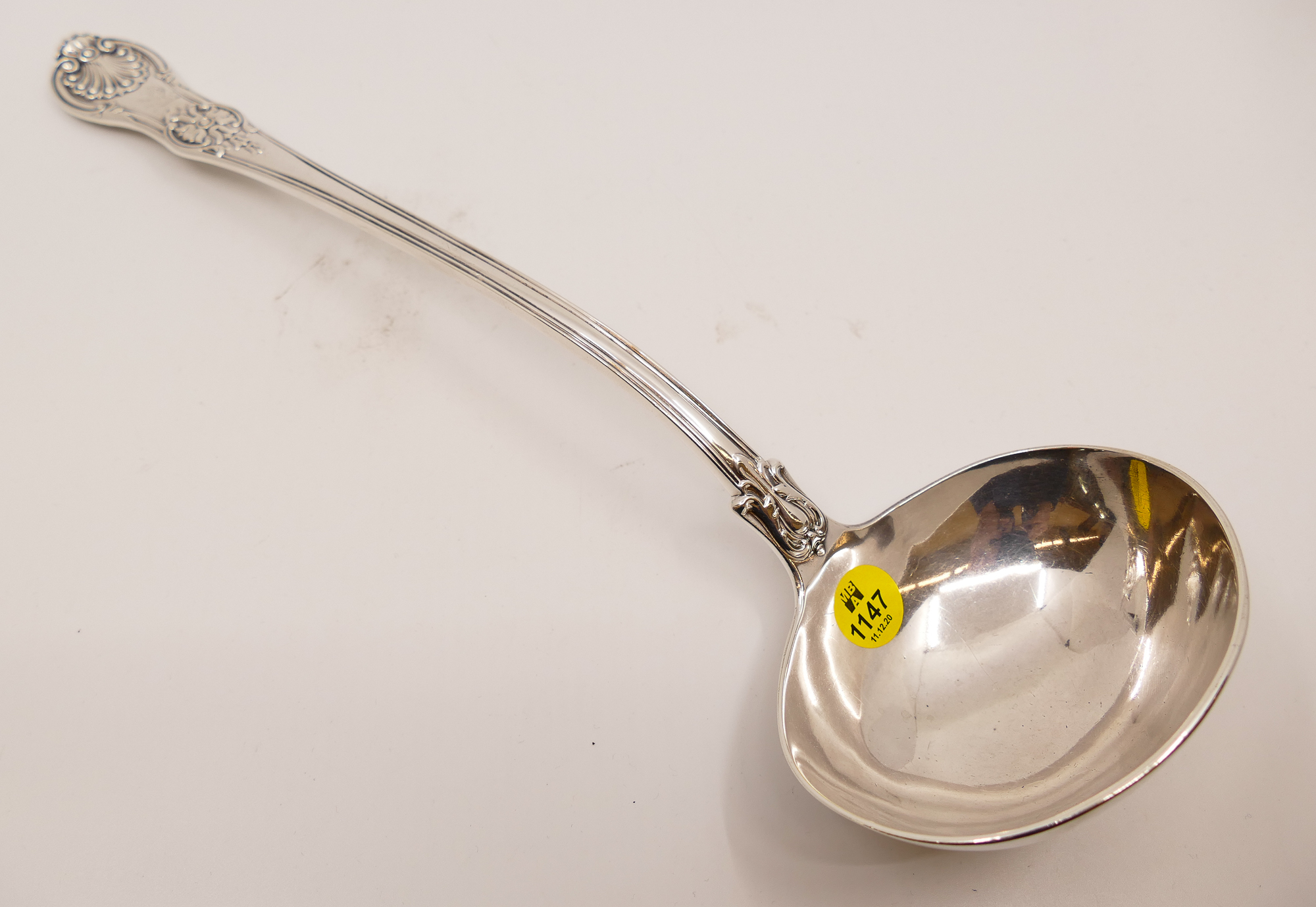 Appraisal: Georgian Silver Charles Eley Sterling Punch Ladle- g