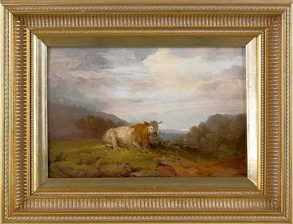 Appraisal: Francis Daniel Devlan American - oil on panel landscape with