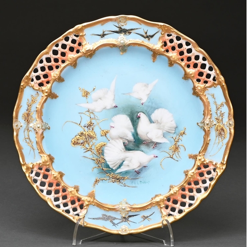 Appraisal: A Royal Worcester plate painted by C H C Baldwyn