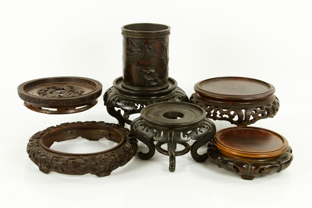 Appraisal: - Chinese Carved Items Group of six Chinese items carved