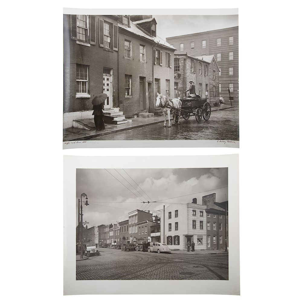 Appraisal: A Aubrey Bodine Two Baltimore Themed Photos American - High