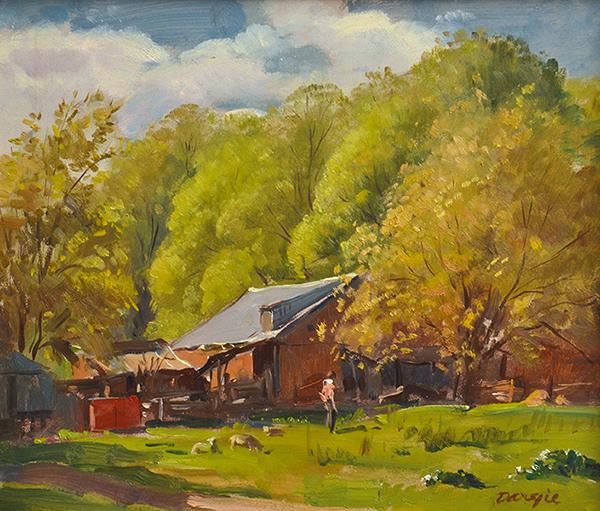 Appraisal: WILLIAM DARGIE - Spring at Bacchus March oil on board