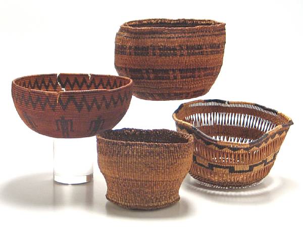 Appraisal: Property of various owners Two Klamath bowls a Northwest California