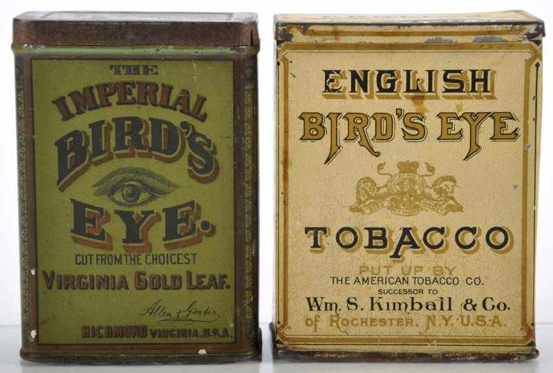 Appraisal: Lot of Upright Tobacco Tins Description Pre- lot includes an