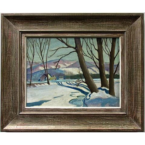 Appraisal: ROBERT D GILLEON CANADIAN TH CENTURY WINTER SHADOWS - THE