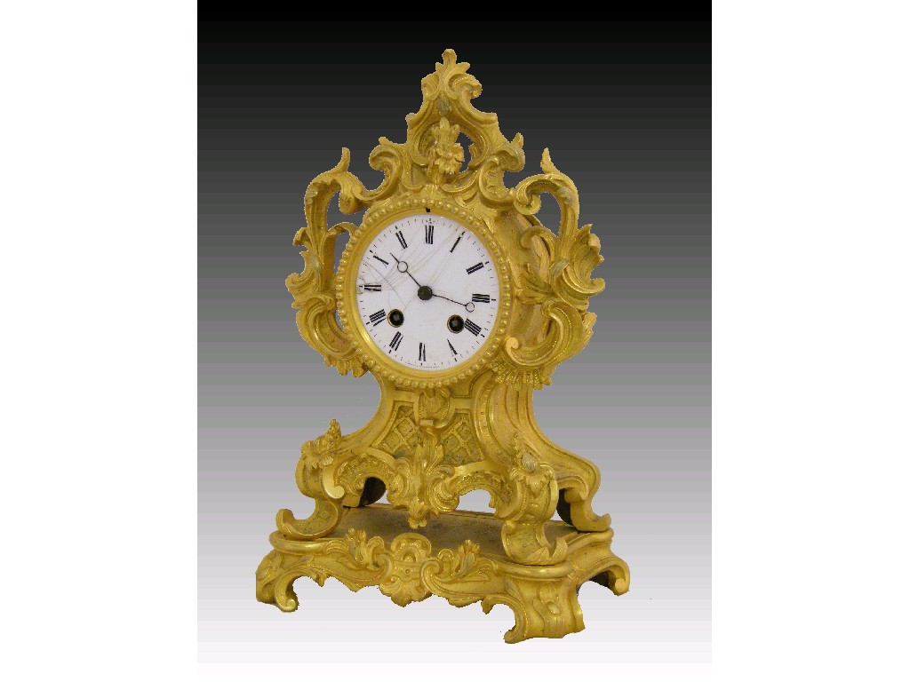 Appraisal: French ormolu two train mantel clock the movement signed A