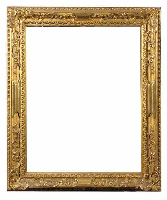 Appraisal: An th Century French gilt wood frame the borders carved