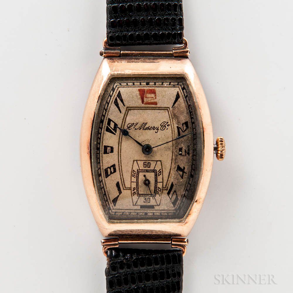 Appraisal: H Moser Company Rose Gold Oversize Wristwatch H Moser Company