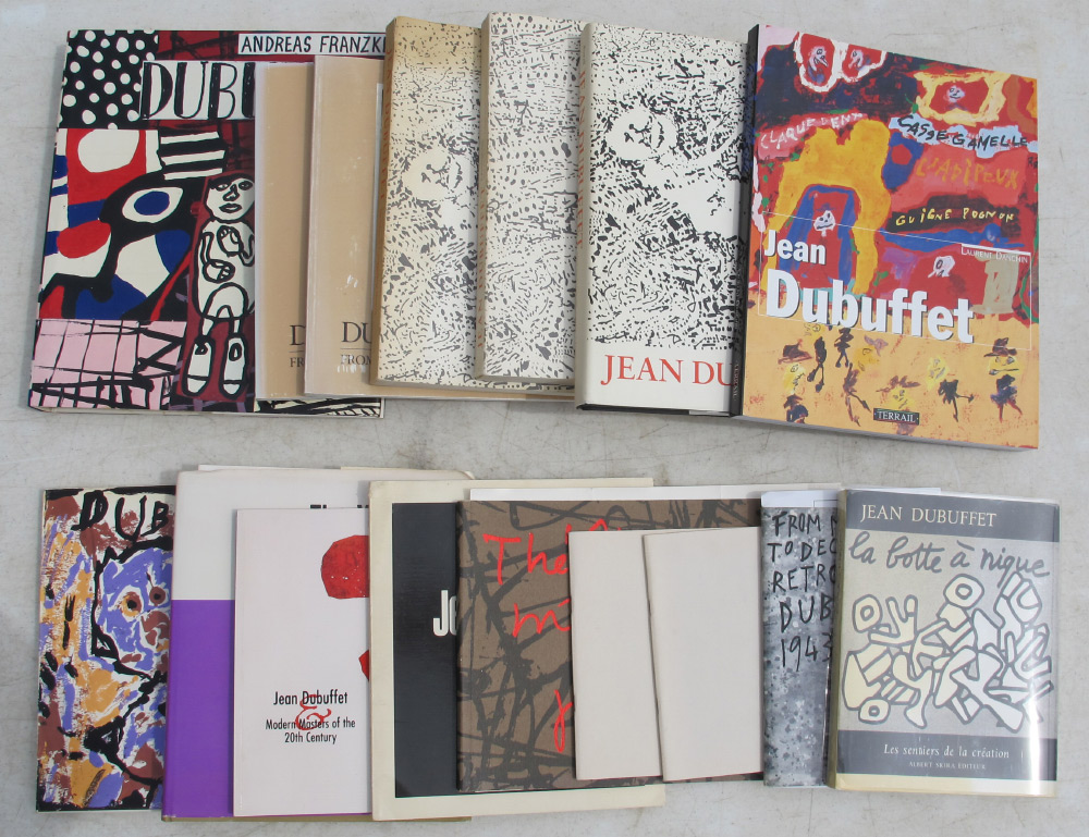 Appraisal: DUBUFFET Jean French - assorted books on Dubuffet's artwork and