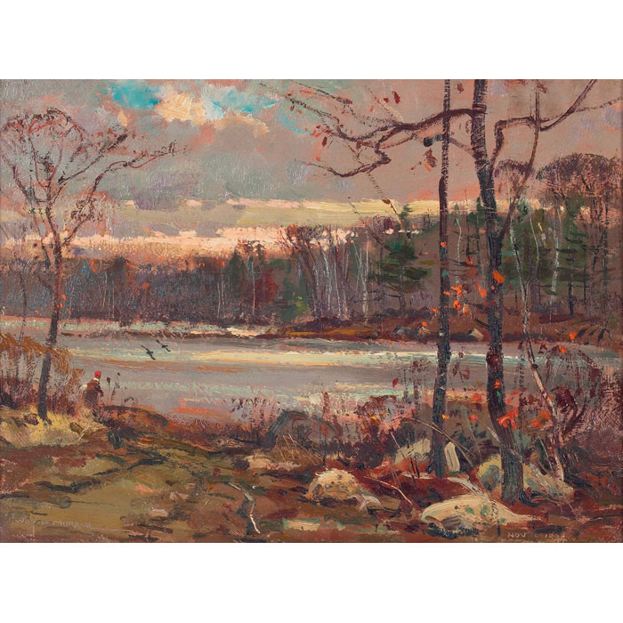 Appraisal: Wayne Beam Morrell American b November Sunset oil on masonite