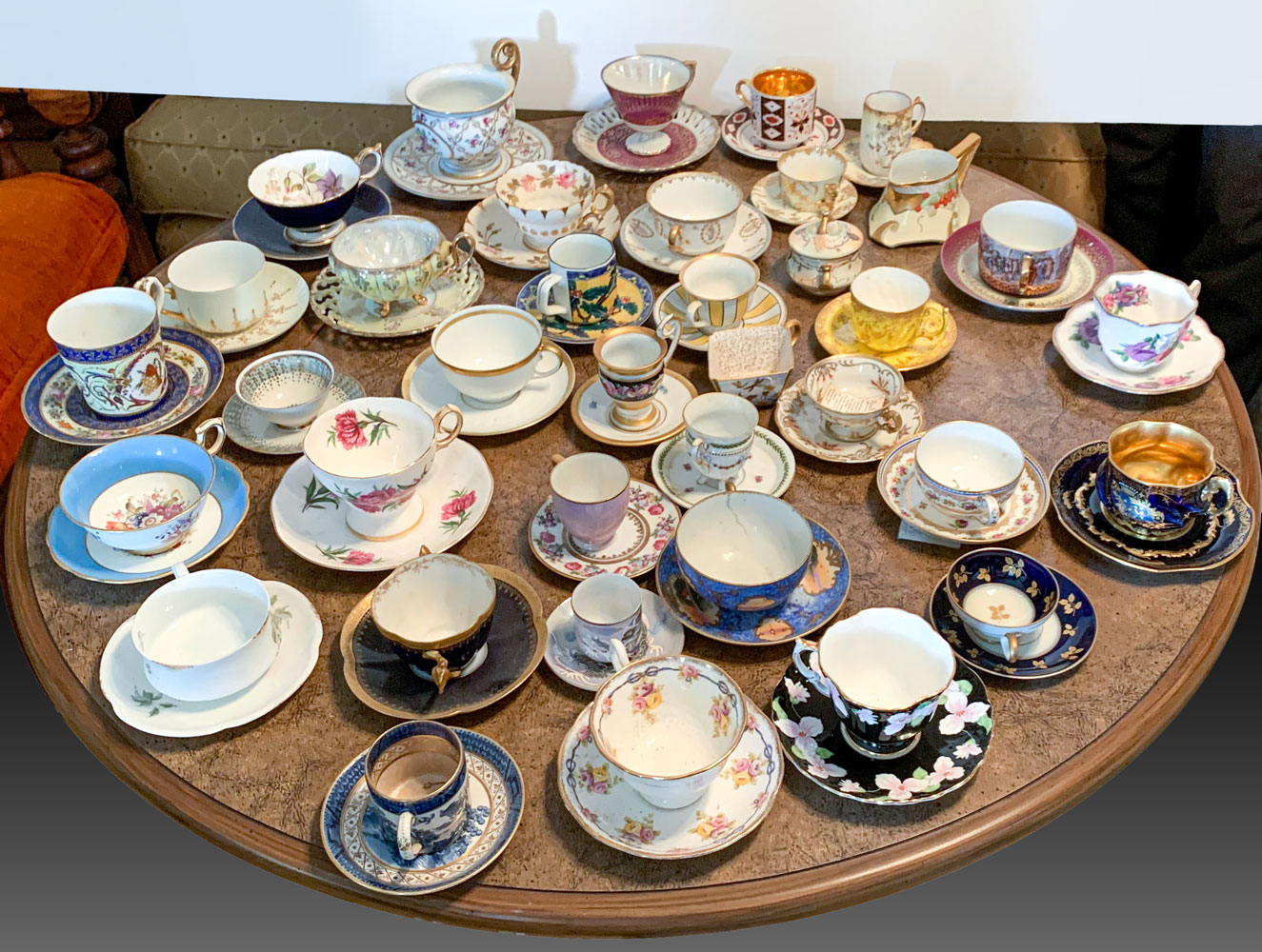 Appraisal: LARGE COLLECTION OF UNUSUAL CUPS SAUCERS cups saucers have no