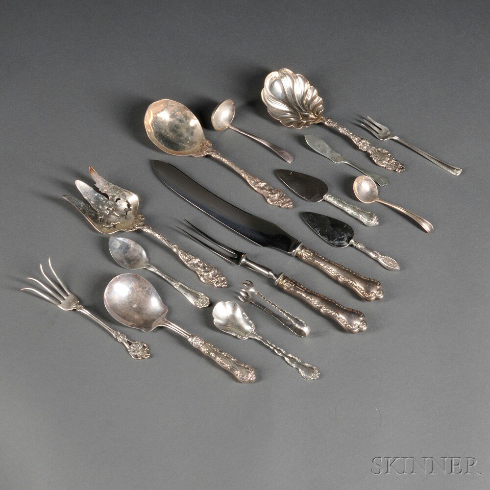 Appraisal: Sixteen Pieces of American and Canadian Sterling Silver Flatware six