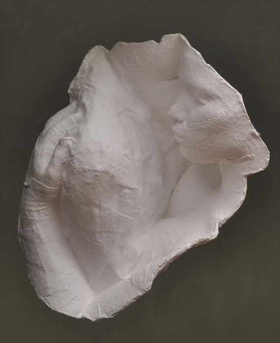 Appraisal: GEORGE SEGAL - UNTITLED SLEEPING PROFILE Plaster and gauze approx