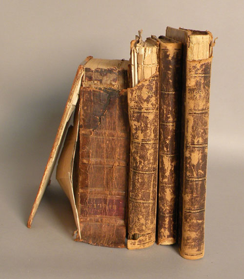 Appraisal: Three volumes of bound sheet music th c together with