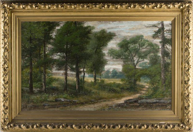 Appraisal: Christopher Shearer PA - Landscape oil on canvas with wax