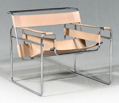 Appraisal: Marcel Breuer Wassily chair designed for Wassily Kandinsky reissued by