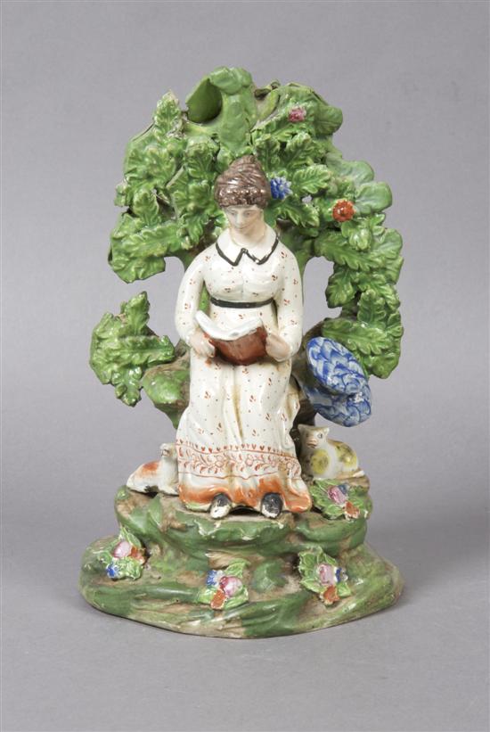 Appraisal: A Staffordshire Bocage Figural Group Height inches