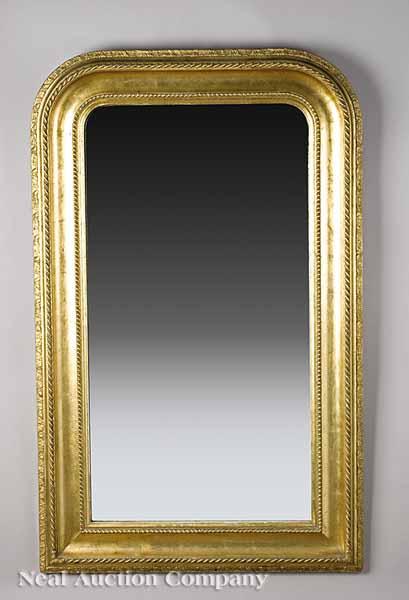 Appraisal: A Louis Philippe Carved Giltwood Overmantel Mirror mid- th c