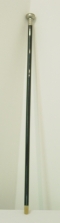 Appraisal: Cane watch-Brevete watch on black ebony cane with horn tip