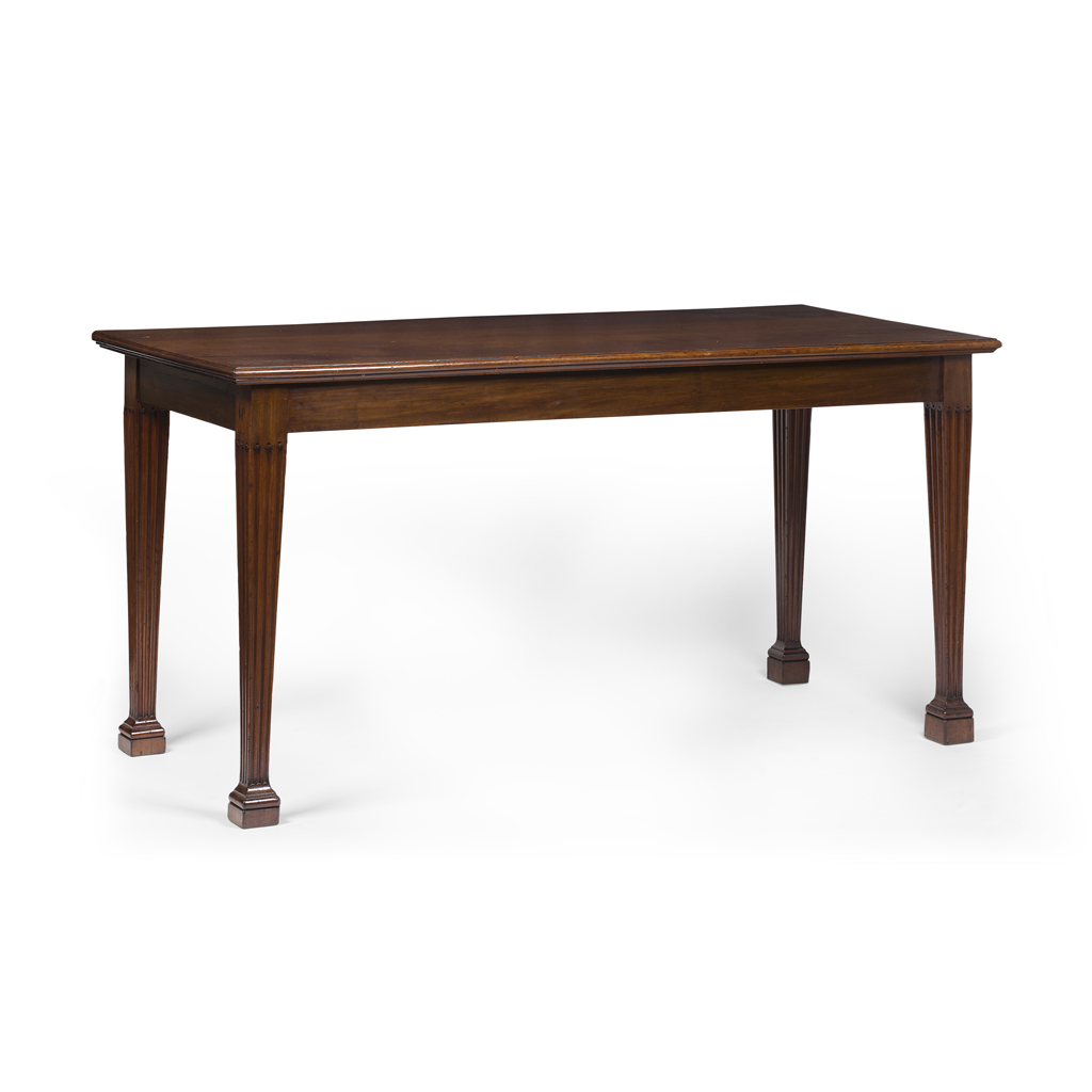 Appraisal: GEORGE III MAHOGANY SERVING TABLE TH CENTURY the rectangular top