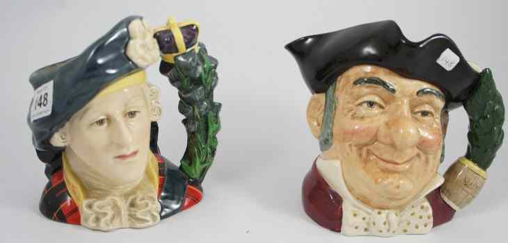 Appraisal: Royal Doulton Large Character Jugs Bonnie Prince Charlie D and