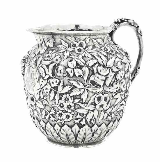 Appraisal: An American Sterling Silver Milk Pitcher S Kirk Son -