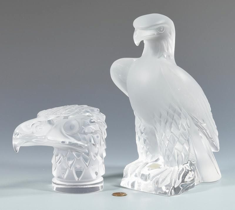 Appraisal: Lalique Glass Eagle Sculpture Paperweight st item Lalique glass eagle